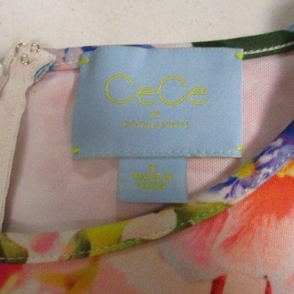 CeCe Cynthia Steffe floral Spring Dress 6 - Picture 7 of 7